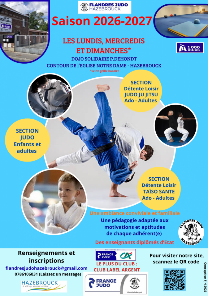 Image de l'actu 'SAISON 2026- 2027 AU FLANDRES JUDO HAZEBROUCK'