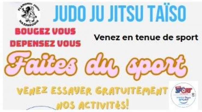 Image de l'actu 'FAITES DU SPORT EN SEPTEMBRE AU FLANDRES JUDO'