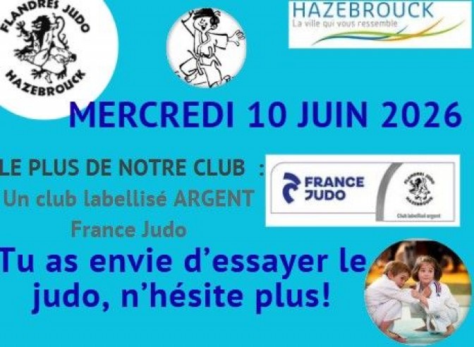Image de l'actu 'SEANCE D'ESSAI GRATUITE AU FLANDRES JUDO HAZEBROUCK : MERCREDI 10 JUIN'