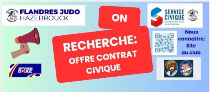 Image de l'actu 'Le Flandres Judo recherche un contrat civique dès septembre 2026 .'