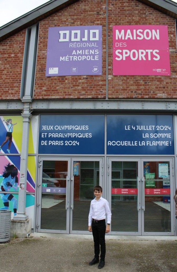 Image de l'actu 'Bastien B , un judoka du Flandres Judo Hazebrouck très investi au niveau départemental .'