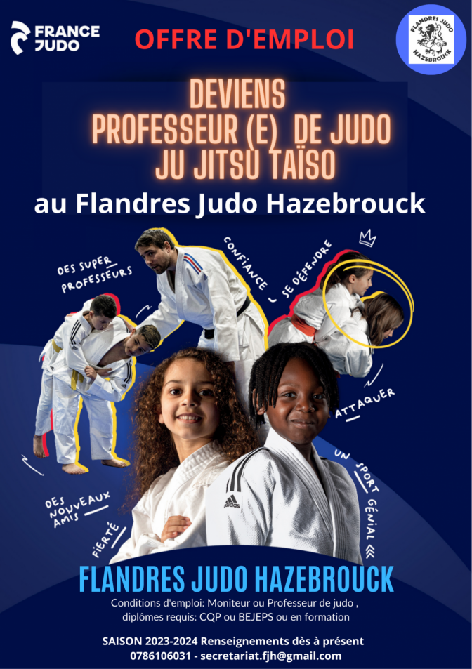 Image de l'actu 'Deviens professeur de judo ju jitsu taïso au Flandres Judo Hazebrouck'