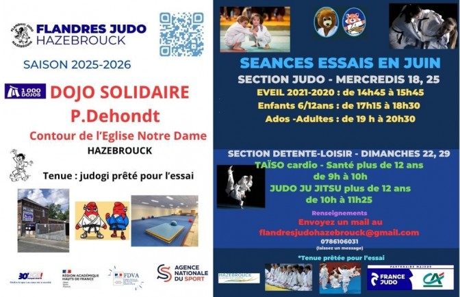 Image de l'actu 'EN JUIN, PORTES OUVERTES AU FLANDRES JUDO HAZEBROUCK'