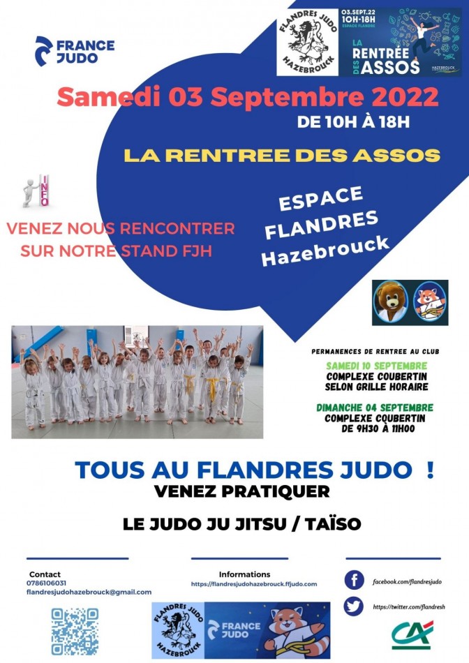 Image de l'actu 'Le Flandres Judo à la rentrée des assos ce samedi 03 septembre'