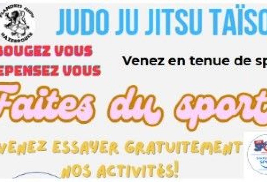 FAITES DU SPORT EN SEPTEMBRE AU FLANDRES JUDO