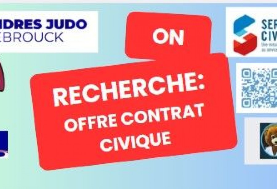 Le Flandres Judo recherche un contrat civique dès septembre 2026 .