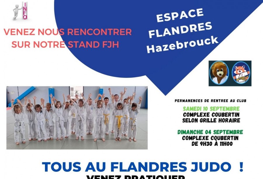 Le Flandres Judo à la rentrée des assos ce samedi 03 septembre