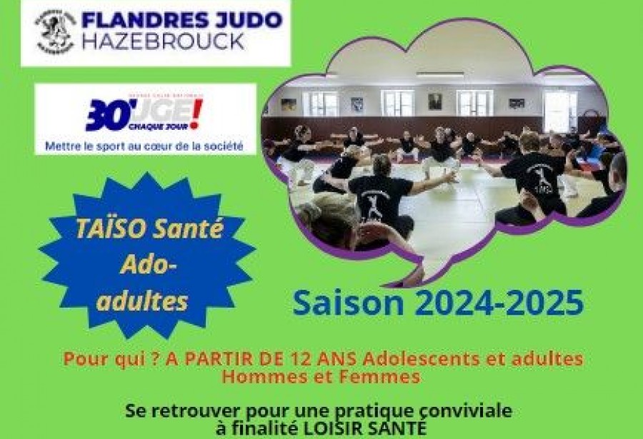 SECTION Détente-Loisir  TAÏSO Santé Bien - Être -  Cross training au FLANDRES JUDO HAZEBROUCK La remise en forme dans un esprit convivial et familial